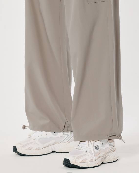 Hollister Kvinder gilly hicks aktive faldskærmsbukser i mellemhøj højde 2H8Z717 bunde mørkegrå flad