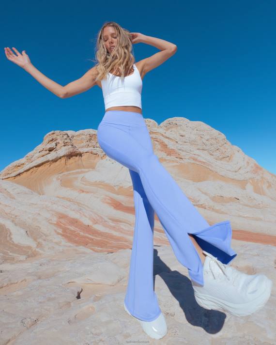 Hollister Kvinder gilly hicks aktive genopladningsbukser med splitsøm i høj talje 2H8Z747 bunde blå