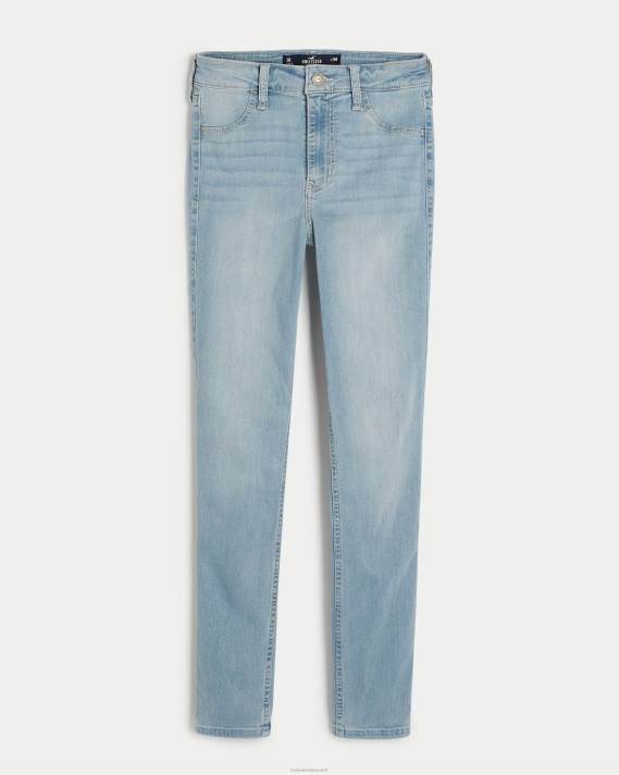 Hollister Kvinder high-rise let vask jean leggings 2H8Z586 bunde let falmet ren søm