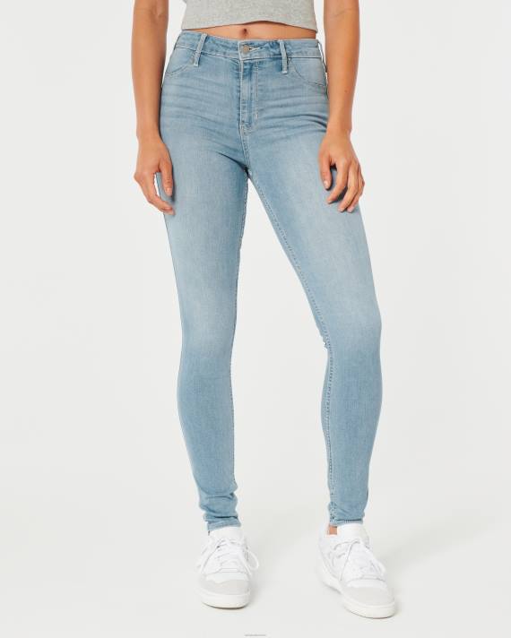 Hollister Kvinder high-rise let vask jean leggings 2H8Z586 bunde let falmet ren søm
