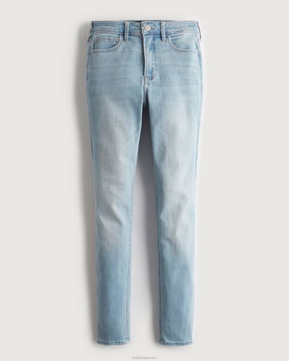 Hollister Kvinder high-rise let vask super skinny jeans 2H8Z682 bunde lys