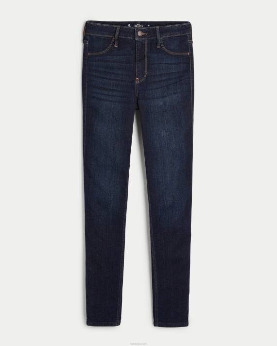 Hollister Kvinder high-rise mørk vask jean leggings 2H8Z522 bunde mørk vask