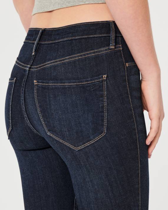 Hollister Kvinder high-rise mørk vask jean leggings 2H8Z522 bunde mørk vask