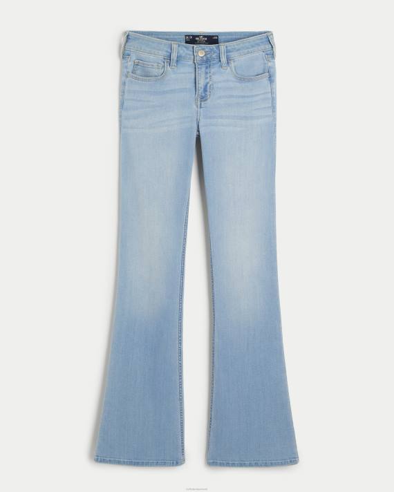 Hollister Kvinder low-rise let vask støvle jeans 2H8Z545 bunde let vask