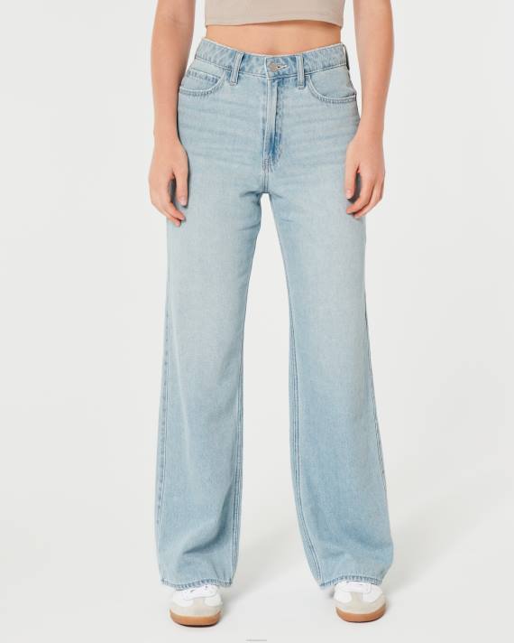 Hollister Kvinder ultra high-rise let vask baggy jeans 2H8Z513 bunde let vask