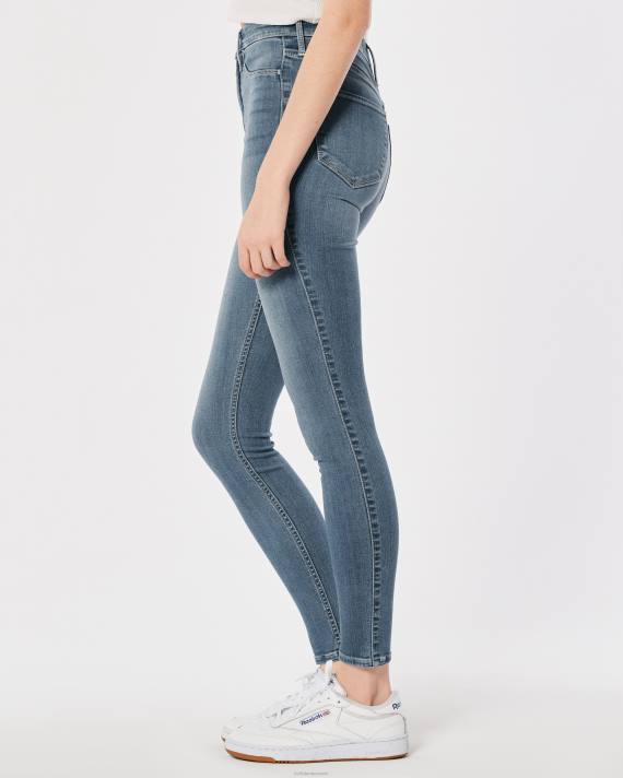 Hollister Kvinder ultra high-rise medium vask jean leggings 2H8Z723 bunde medium vask