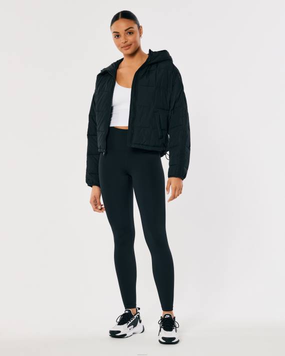 Hollister Kvinder gilly hicks active energize høje 7/8 leggings 2H8Z528 bunde sort