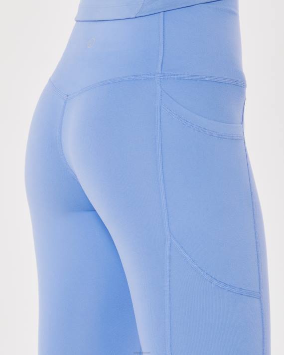 Hollister Kvinder gilly hicks aktiv genopladning høj-talje lomme 7/8 leggings 2H8Z748 bunde blå
