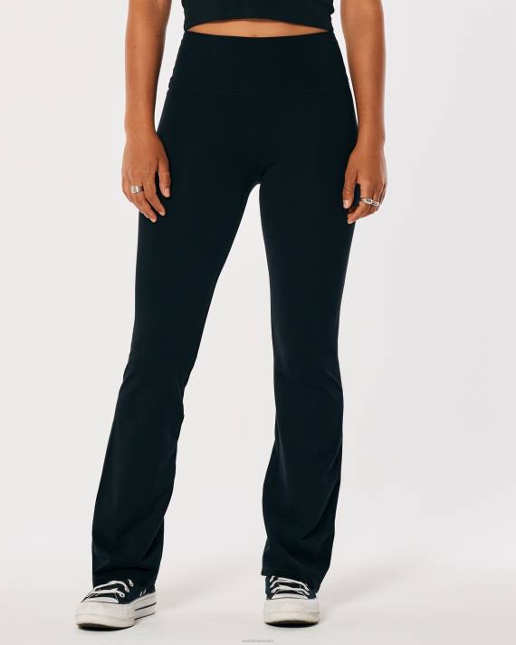 Hollister Kvinder ultra højtaljede bootcut leggings 2H8Z641 bunde sort
