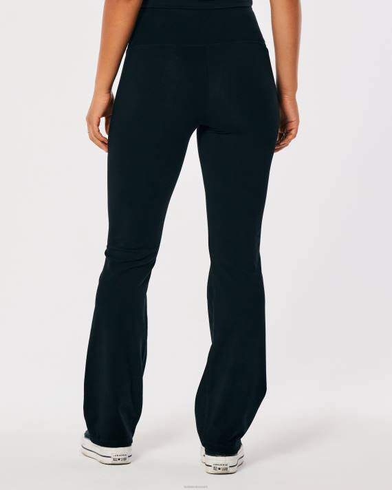 Hollister Kvinder ultra højtaljede bootcut leggings 2H8Z641 bunde sort
