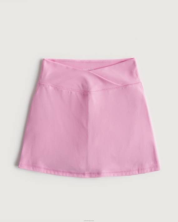 Hollister Kvinder social turist v-talje skort 2H8Z759 bunde lyserød