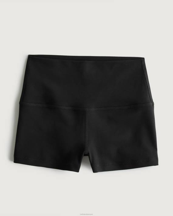 Hollister Kvinder gilly hicks aktiv genopladning high rise shorts 2'' 2H8Z668 bunde sort