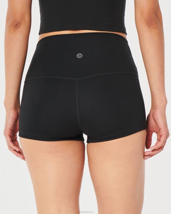 Hollister Kvinder gilly hicks aktiv genopladning high rise shorts 2\'\' 2H8Z668 bunde sort
