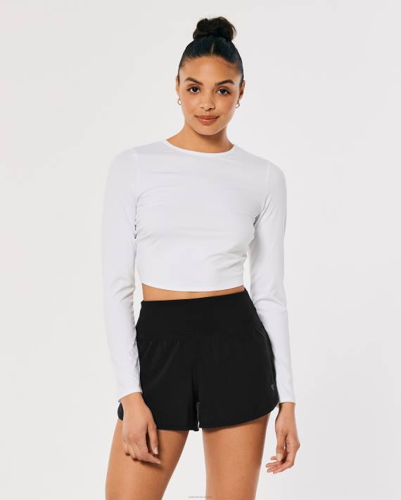 Hollister Kvinder gilly hicks aktive forede aktive shorts 3\'\' 2H8Z548 bunde sort