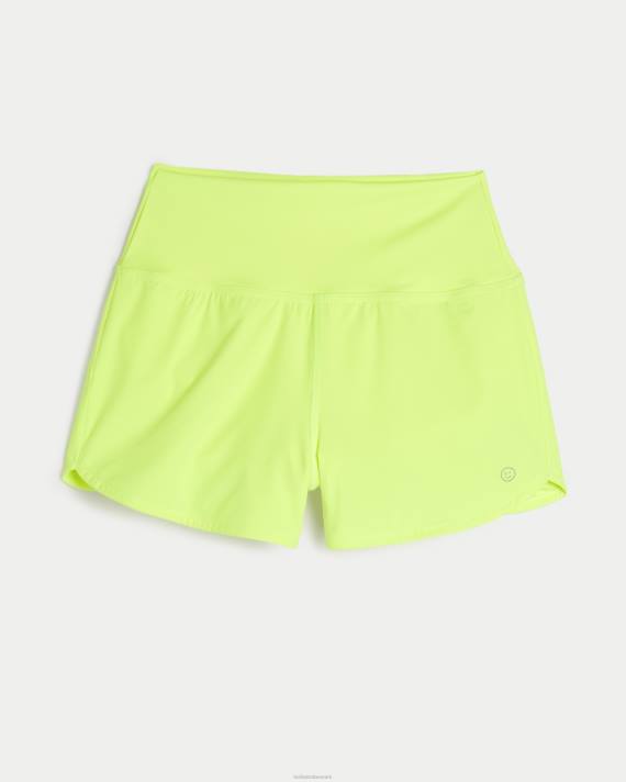 Hollister Kvinder gilly hicks aktive løbeshorts 2H8Z739 bunde neon gul
