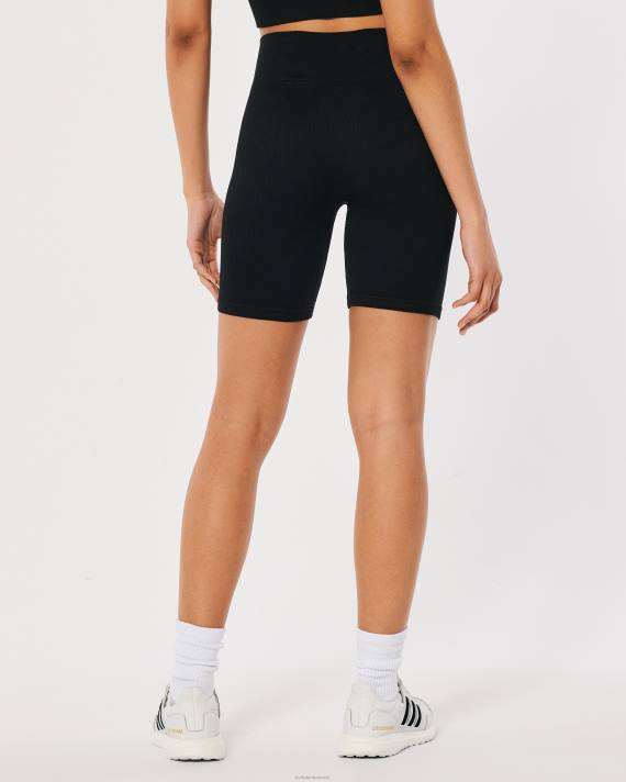 Hollister Kvinder gilly hicks aktive sømløse højhuse cykelshorts 7\'\' 2H8Z498 bunde sort