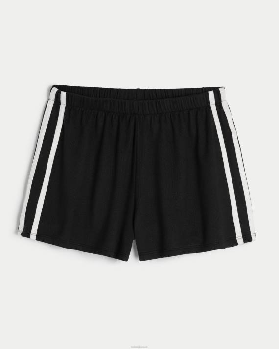 Hollister Kvinder gilly hicks hyggelige shorts 2H8Z786 bunde sort