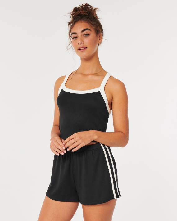 Hollister Kvinder gilly hicks hyggelige shorts 2H8Z786 bunde sort