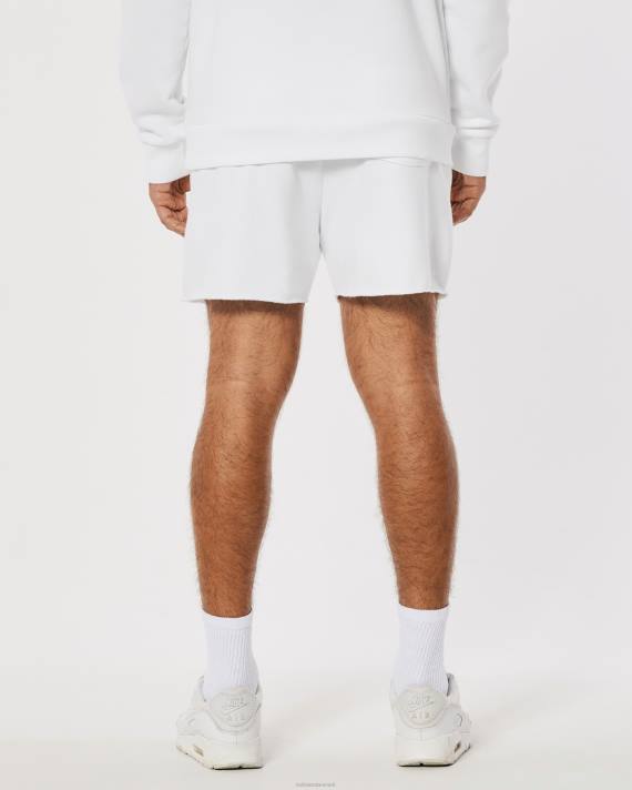 Hollister Kvinder gilly hicks smile-serie fleeceshorts med logo 2H8Z1408 bunde hvid