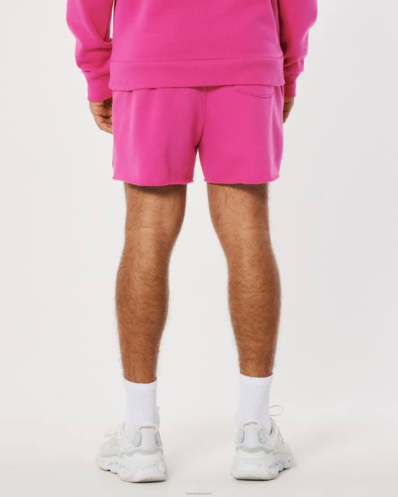 Hollister Kvinder gilly hicks smile-serie fleeceshorts med logo 2H8Z1409 bunde mørk pink