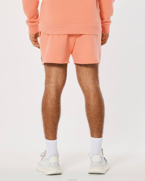 Hollister Kvinder gilly hicks smile-serie fleeceshorts med logo 2H8Z1410 bunde koral