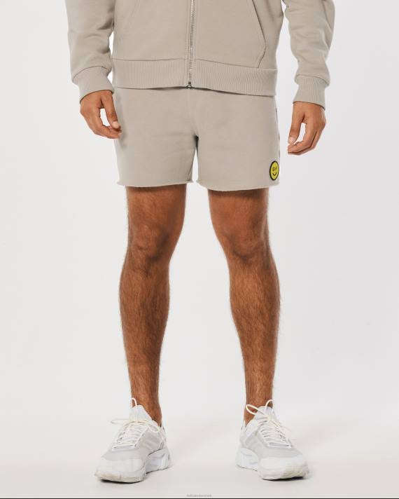 Hollister Kvinder gilly hicks smile-serie fleeceshorts med logo 2H8Z1411 bunde lysebrun