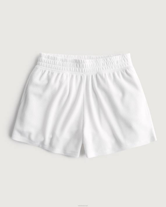 Hollister Kvinder gilly hicks vaffel boxershorts 2H8Z746 bunde hvid