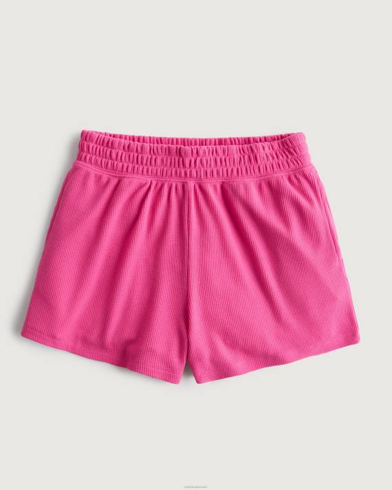 Hollister Kvinder gilly hicks vaffel boxershorts 2H8Z751 bunde mørk pink