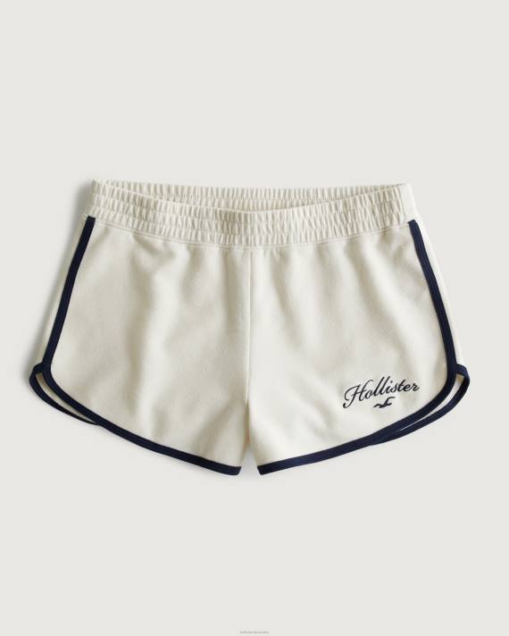Hollister Kvinder high-rise strik logo shorts 2H8Z708 bunde fløde