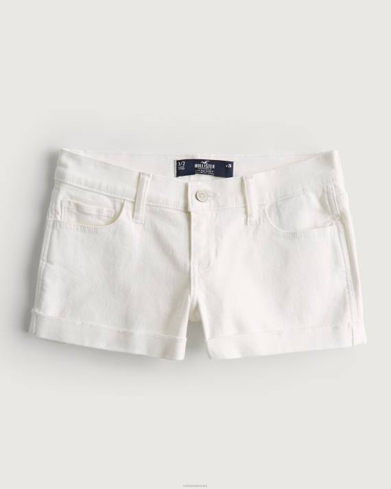 Hollister Kvinder lav talje hvide denimshorts 3'' 2H8Z605 bunde hvid
