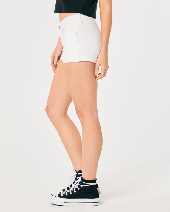 Hollister Kvinder lav talje hvide denimshorts 3\'\' 2H8Z605 bunde hvid