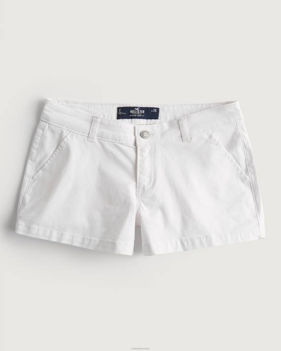Hollister Kvinder lav talje twill chino shorts 3'' 2H8Z481 bunde hvid