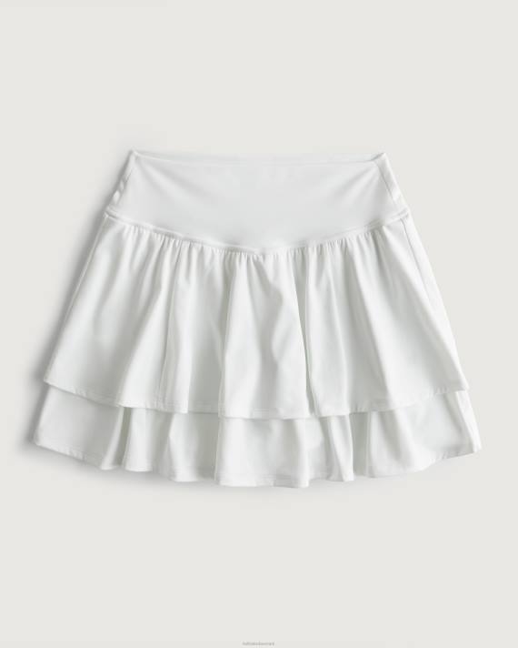 Hollister Kvinder gilly hicks aktiv energiser ultrahøjt lagdelt skortie 2H8Z627 bunde hvid