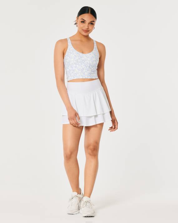 Hollister Kvinder gilly hicks aktiv energiser ultrahøjt lagdelt skortie 2H8Z627 bunde hvid