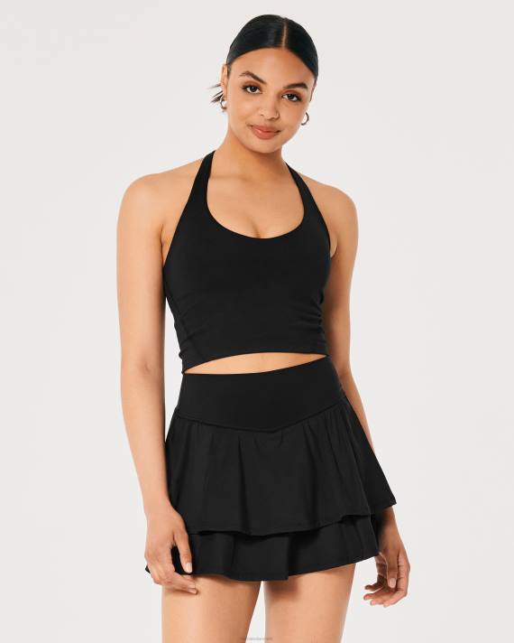 Hollister Kvinder gilly hicks aktiv energiser ultrahøjt lagdelt skortie 2H8Z643 bunde sort
