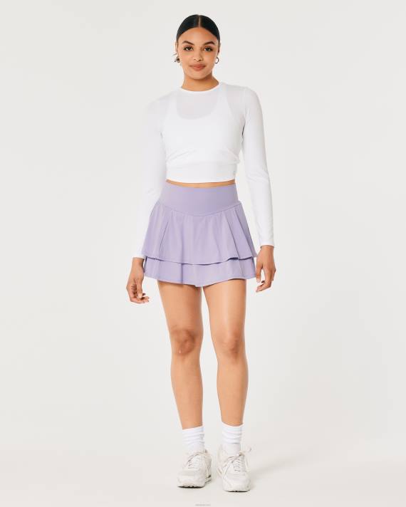 Hollister Kvinder gilly hicks aktiv energiser ultrahøjt lagdelt skortie 2H8Z671 bunde lavendel