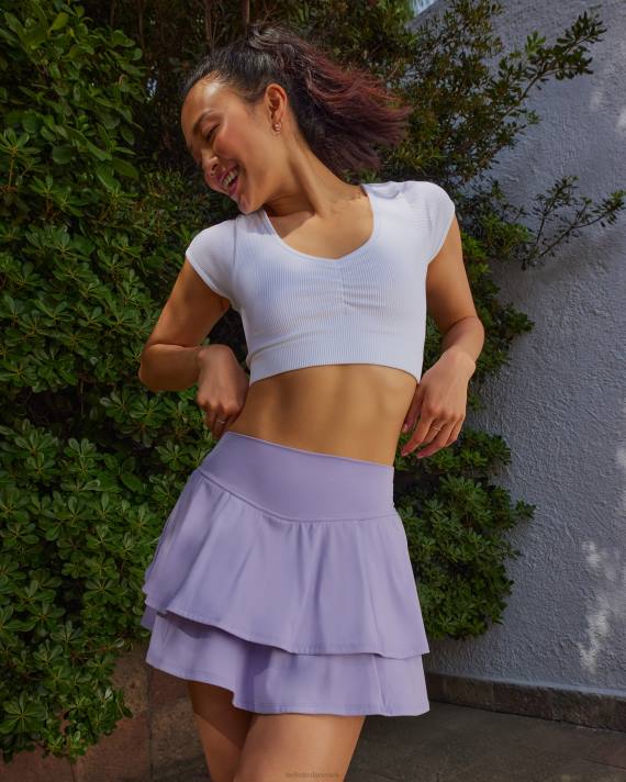 Hollister Kvinder gilly hicks aktiv energiser ultrahøjt lagdelt skortie 2H8Z671 bunde lavendel