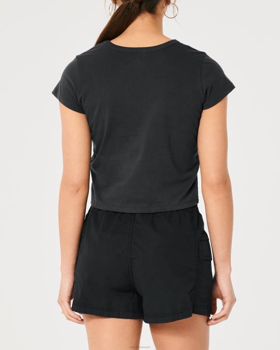 Hollister Kvinder afslappet keith haring art grafisk t-shirt 2H8Z416 toppe sort