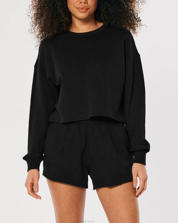 Hollister Kvinder gilly hicks active essentials sweatshirt med rund hals 2H8Z215 toppe sort
