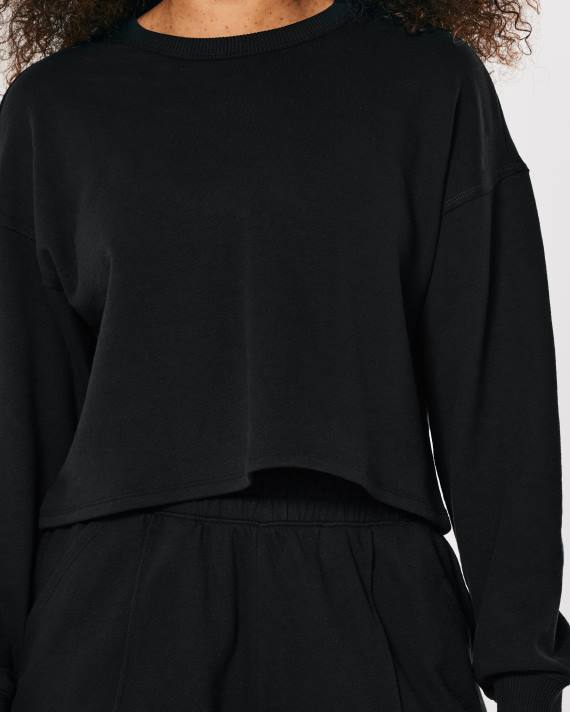 Hollister Kvinder gilly hicks active essentials sweatshirt med rund hals 2H8Z215 toppe sort