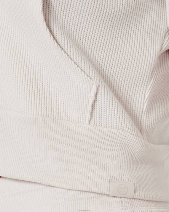 Hollister Kvinder gilly hicks hyggelig mikro-vaffel fuld lynlås 2H8Z98 toppe off white