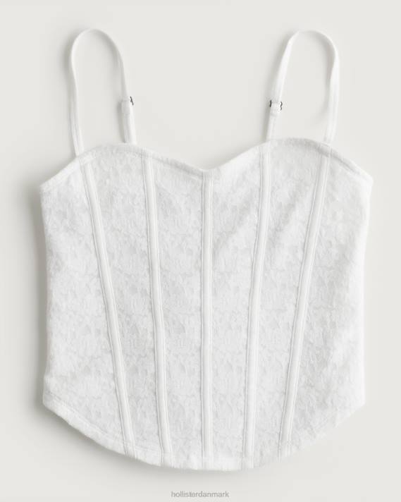 Hollister Kvinder blondesøm sweetheart cami 2H8Z230 toppe hvid