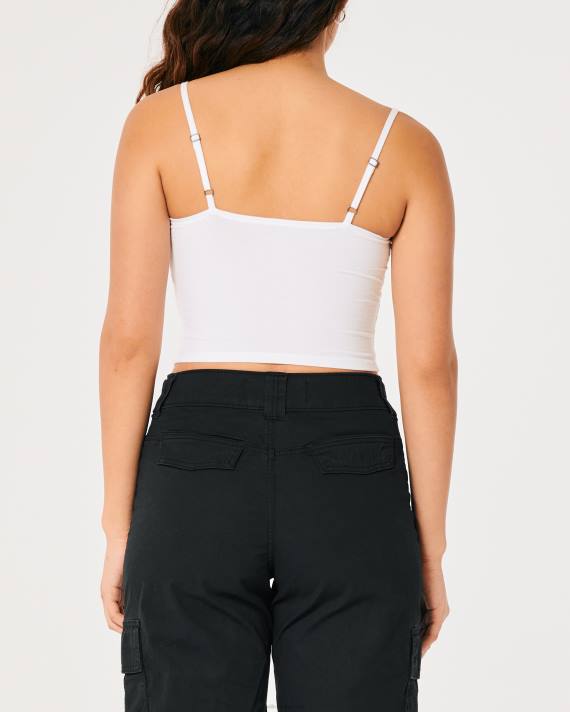 Hollister Kvinder blondesøm sweetheart cami 2H8Z230 toppe hvid