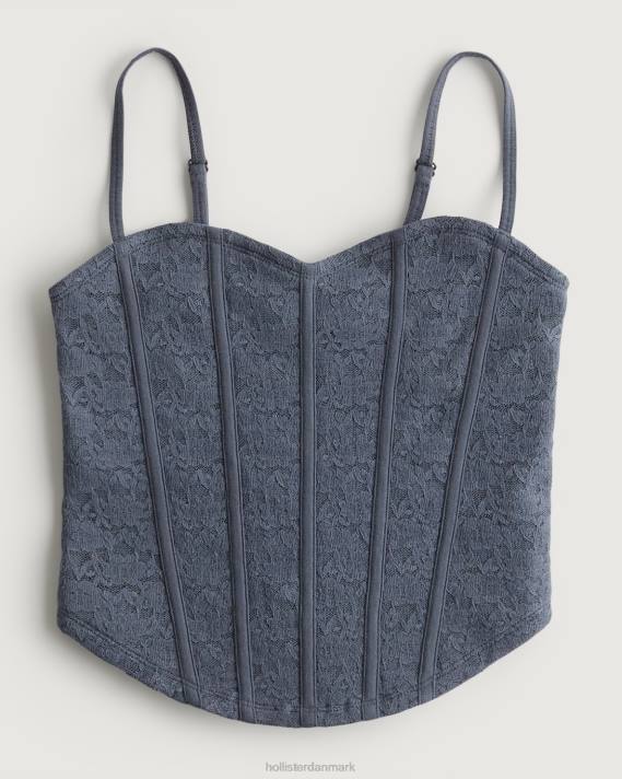 Hollister Kvinder blondesøm sweetheart cami 2H8Z263 toppe flåde