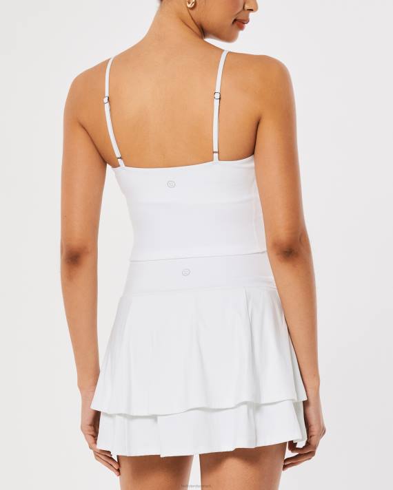 Hollister Kvinder gilly hicks aktiv genopladning cinch-front cami 2H8Z418 toppe hvid