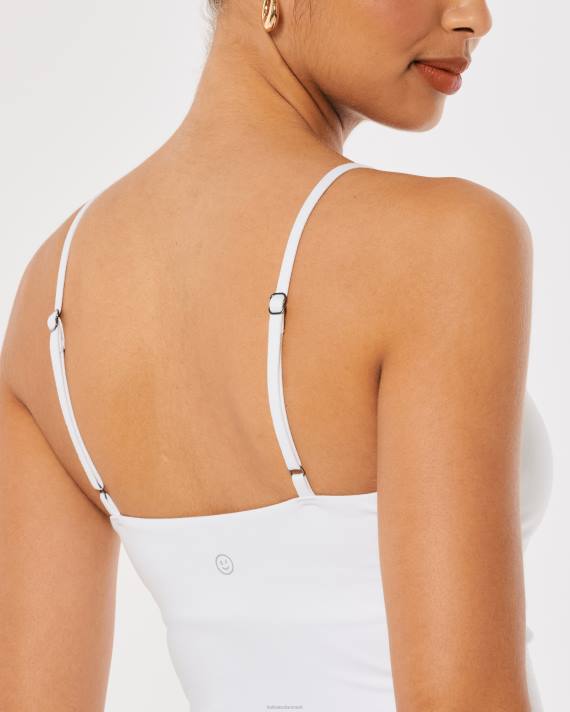 Hollister Kvinder gilly hicks aktiv genopladning cinch-front cami 2H8Z418 toppe hvid
