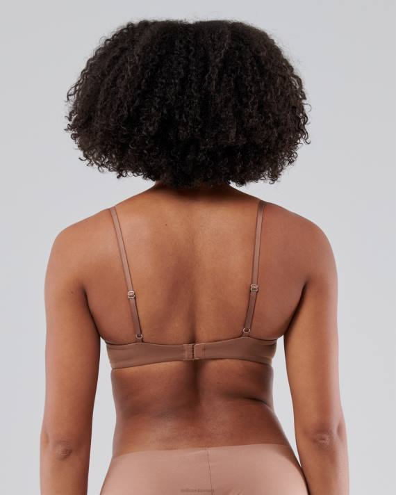 Hollister Kvinder gilly hicks bar komfort push-up t-shirt bh 2H8Z458 toppe Brun