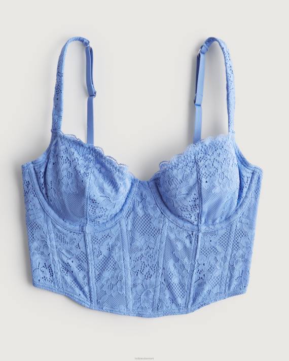 Hollister Kvinder gilly hicks blonde bustier 2H8Z142 toppe blå blonder