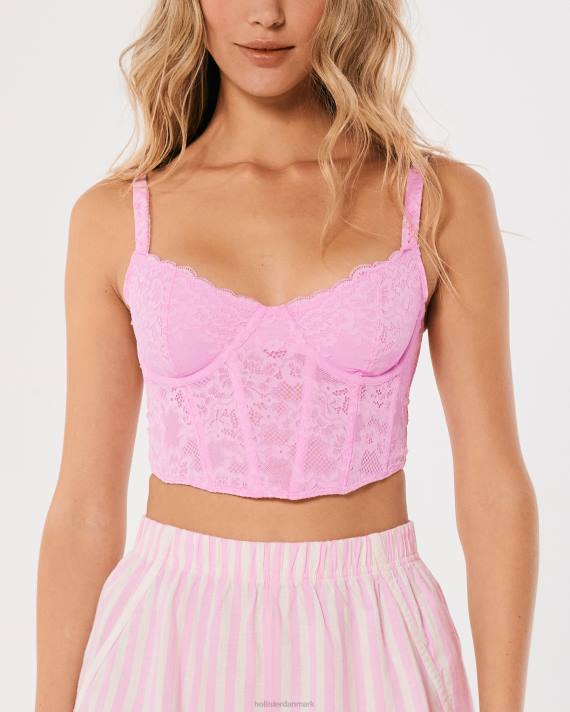 Hollister Kvinder gilly hicks blonde bustier 2H8Z145 toppe lyserød