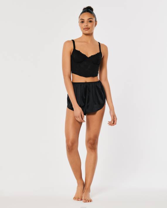 Hollister Kvinder gilly hicks blonde bustier 2H8Z97 toppe sorte blonder